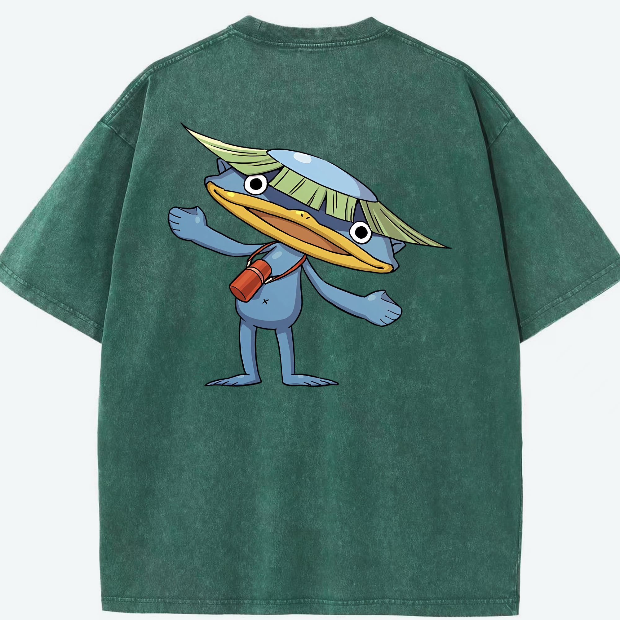 （画像用） 妖怪ウォッチ Yo-kai Watch 綿100% ヴィンテージ風 半袖Tシャツ（背面プリント）